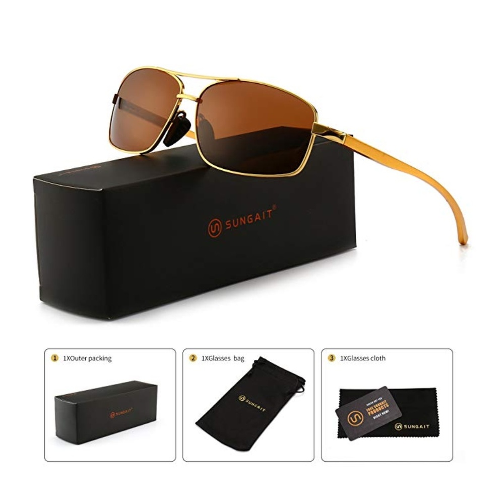 Men's "Boston" Lightweight Polarized Sunglasses